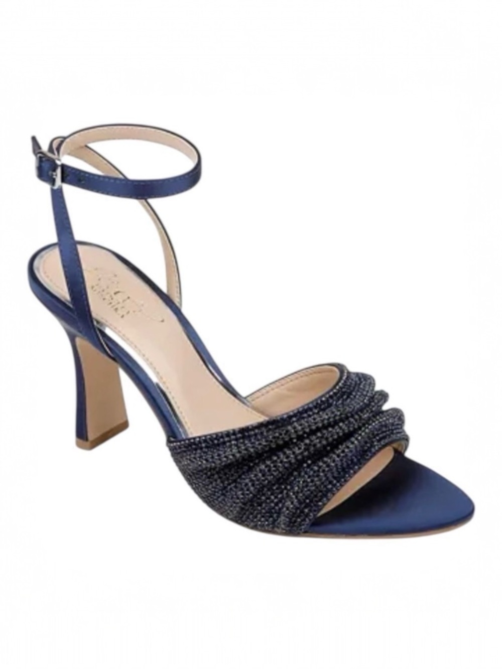 Jewel Badgley Mischka Women's Huntley Blue‎ Ankle Strap Evening Sandals Size 8.5